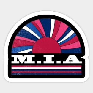 Proud To Be M.I.A Personalized Name Limited Edition Sticker